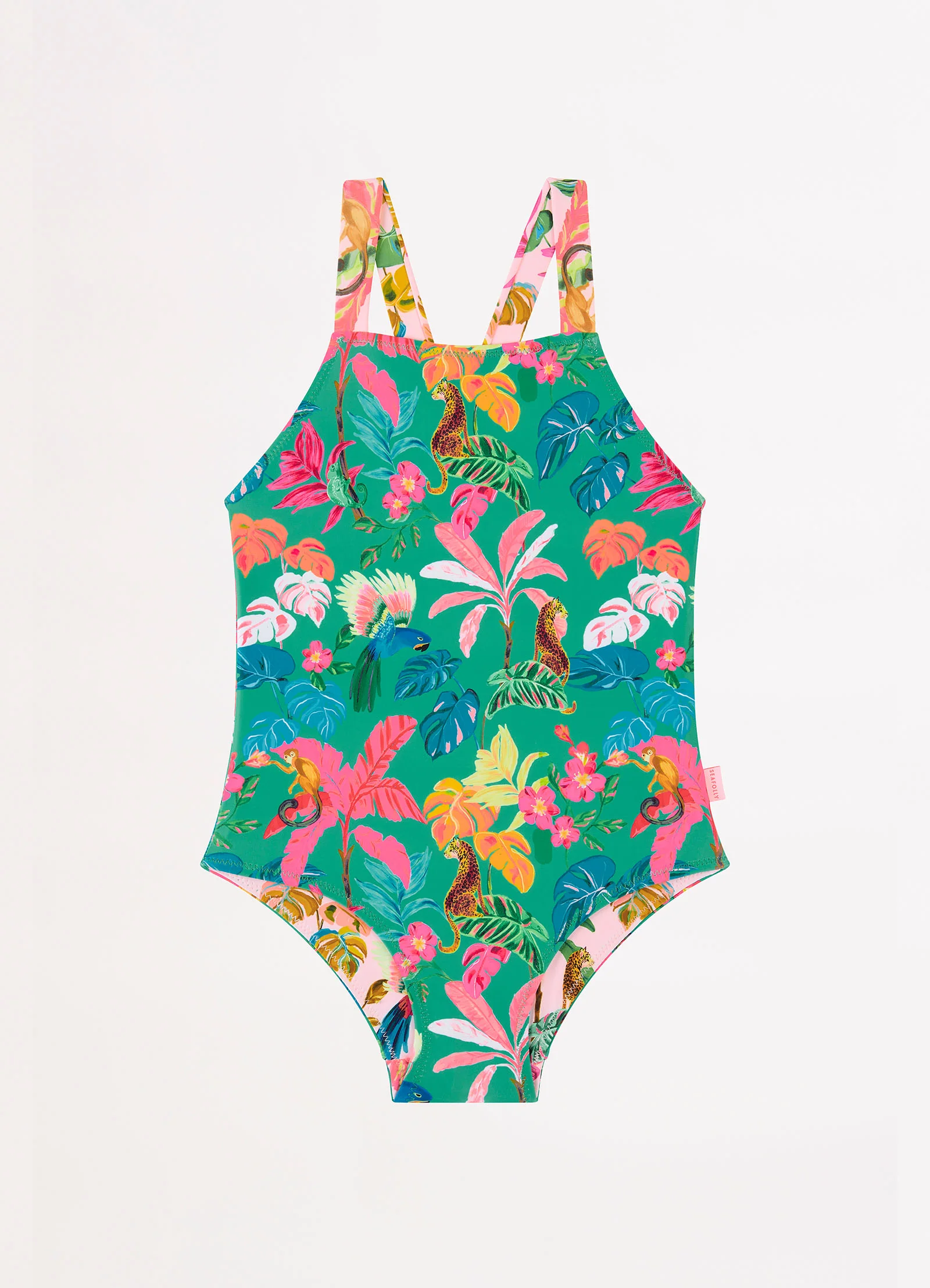Tropical Dreams Girls Reversible One Piece - Tropical - Image 3