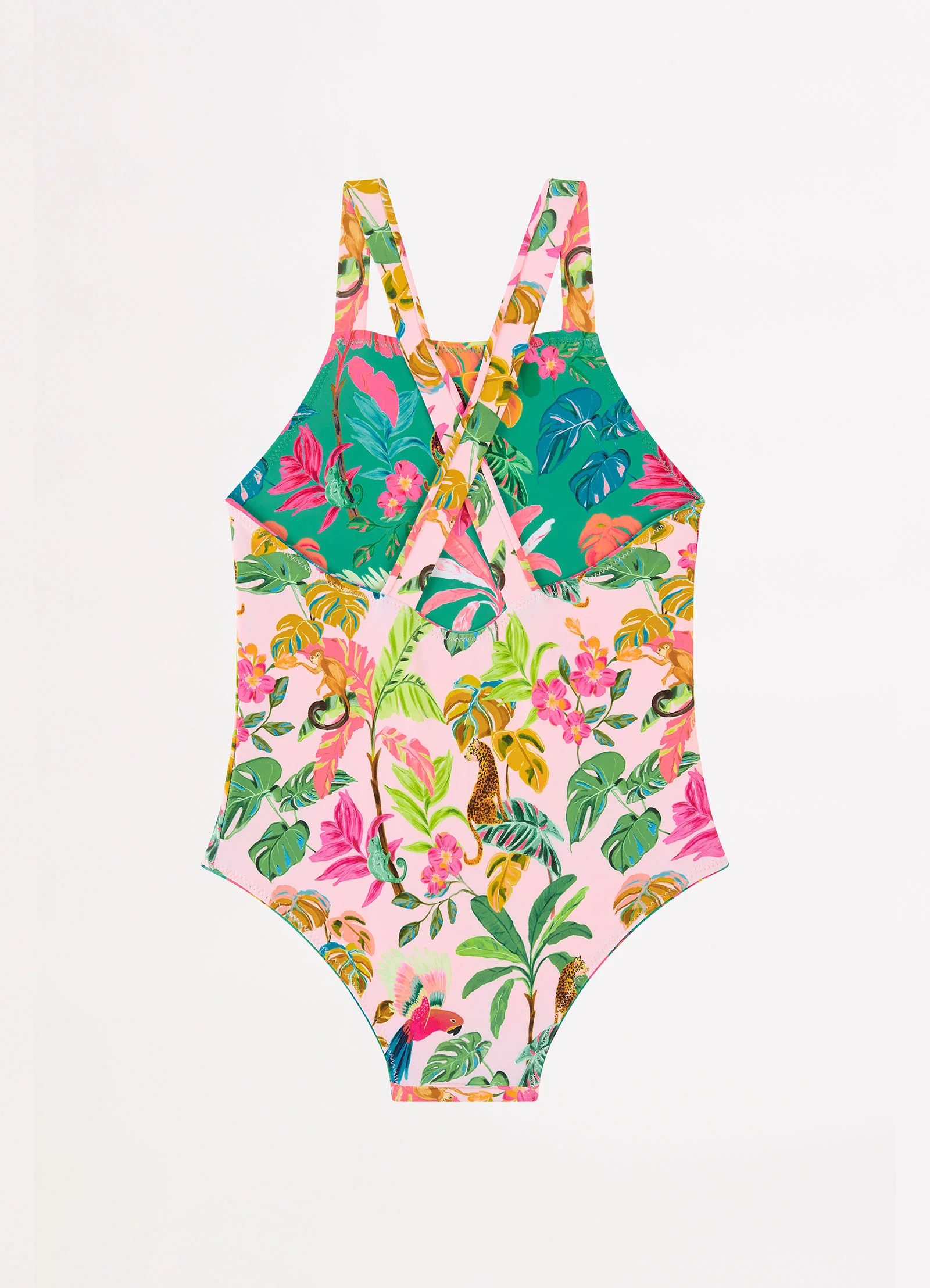 Tropical Dreams Girls Reversible One Piece - Tropical - Image 6