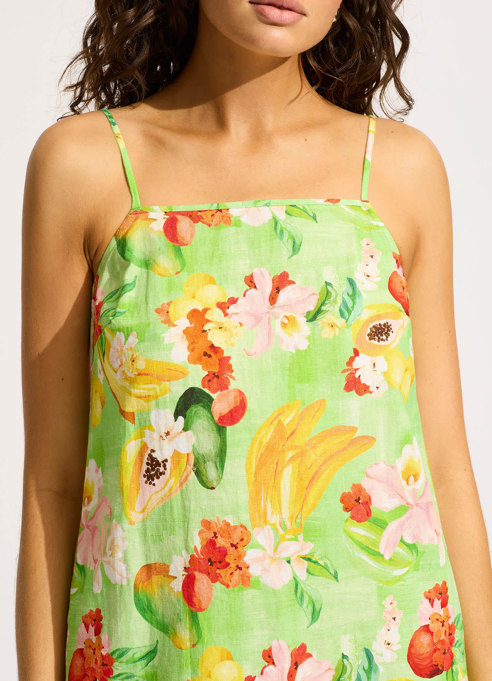 Tropique Bandeau Mini Dress - Aloe Gel - Image 4