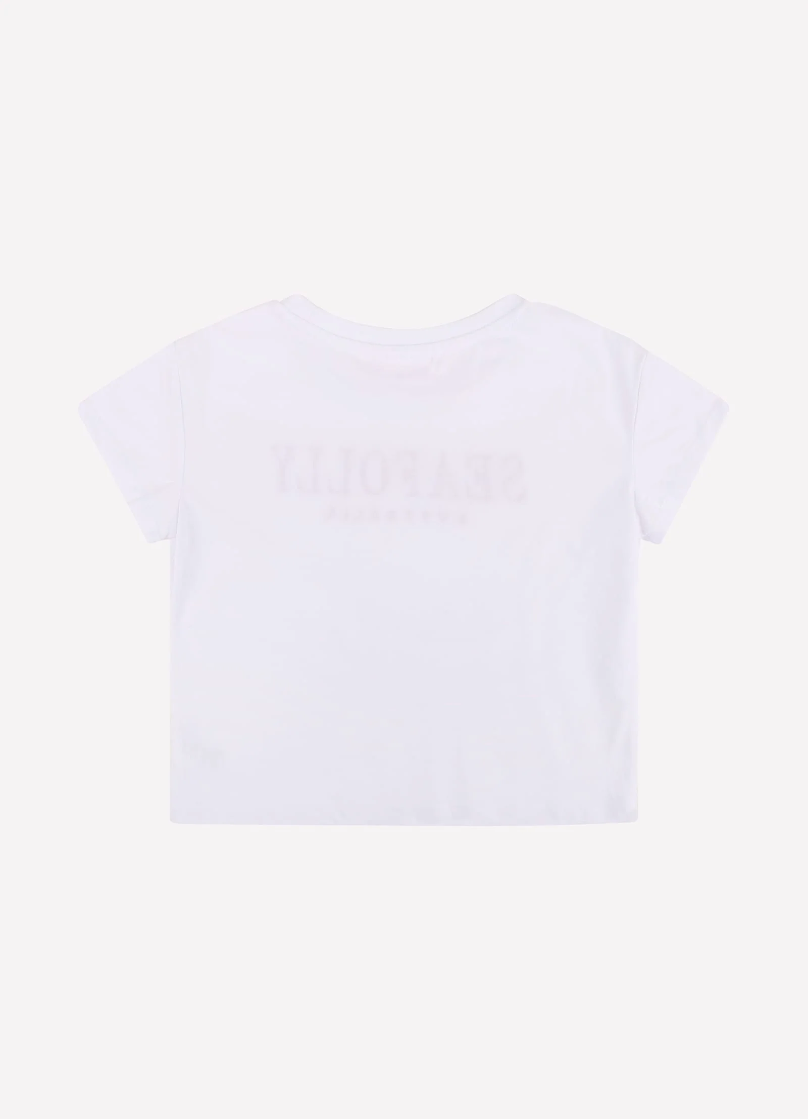 Tropique Cropped Tee - Cloud Dancer - Image 4