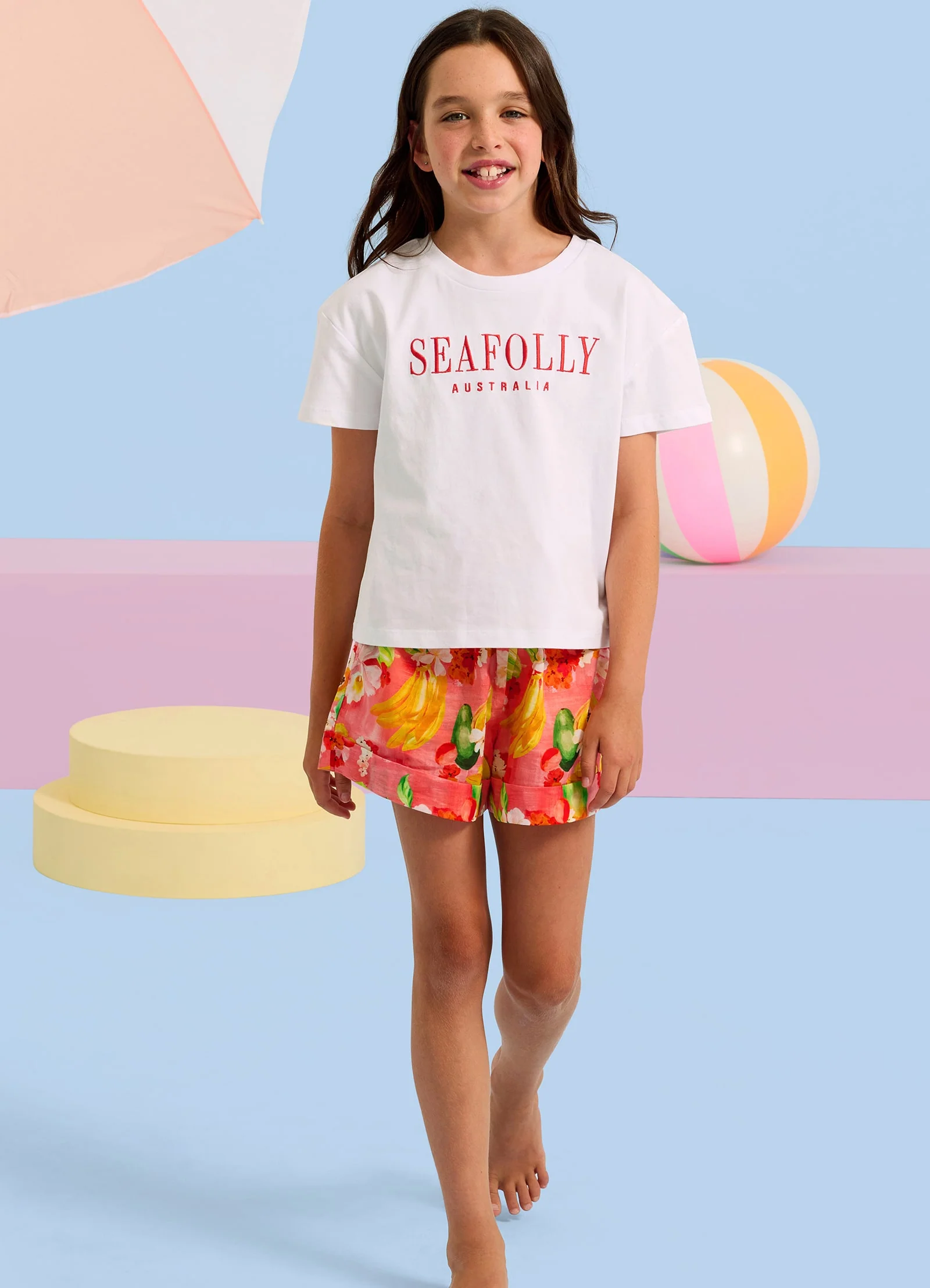 Tropique Cropped Tee - Cloud Dancer - Image 5