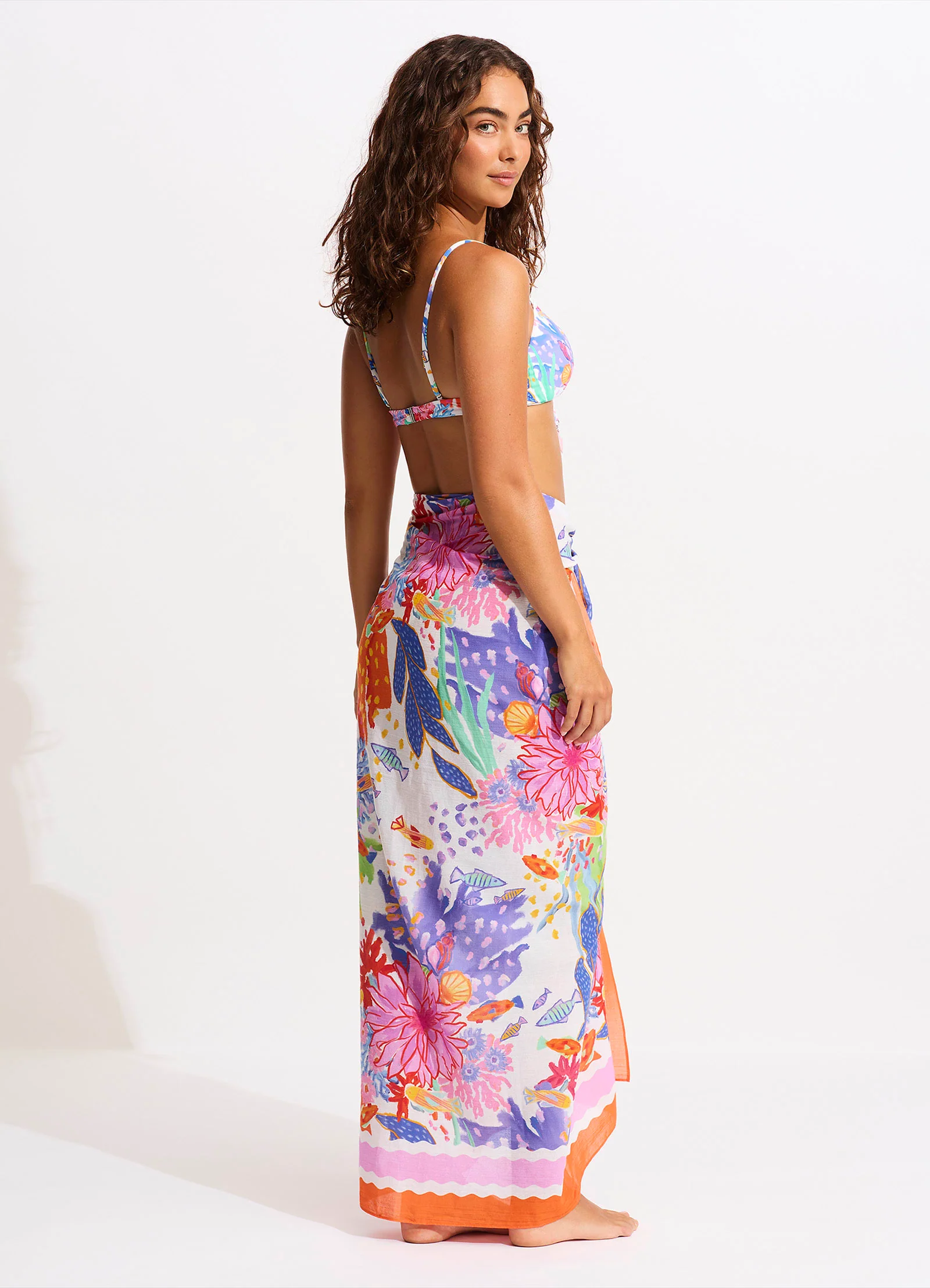Under The Sea Sarong - White - Image 3