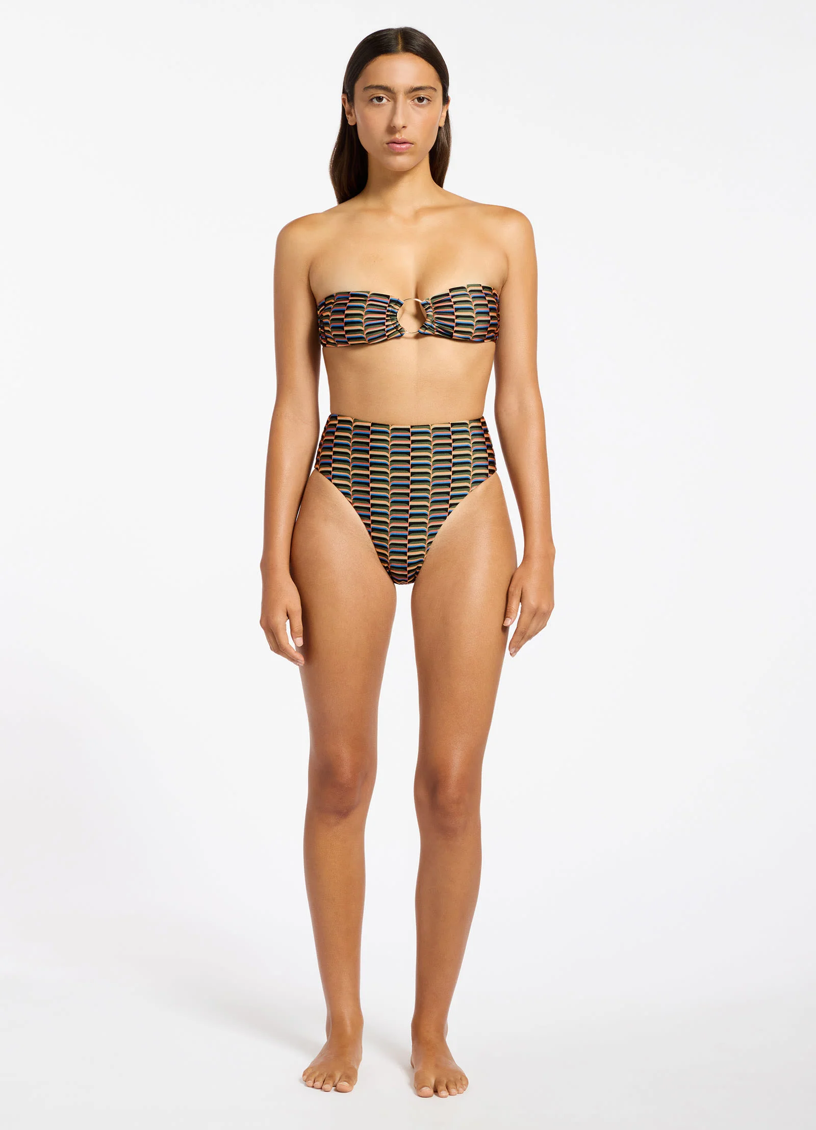 Urban Geo Bandeau Bikini Top - Image 4