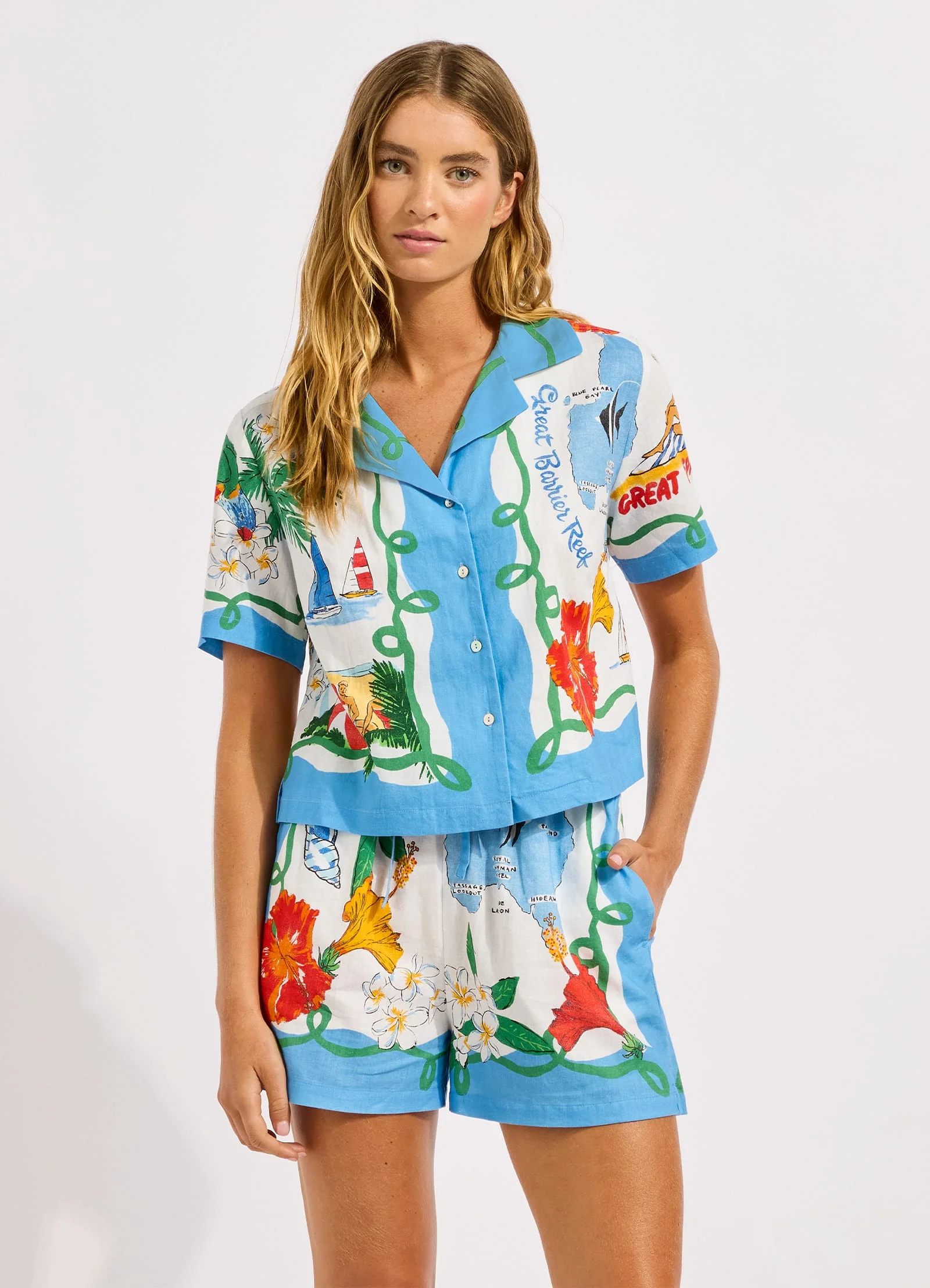 Viva Vacation Crop Shirt - Image 2