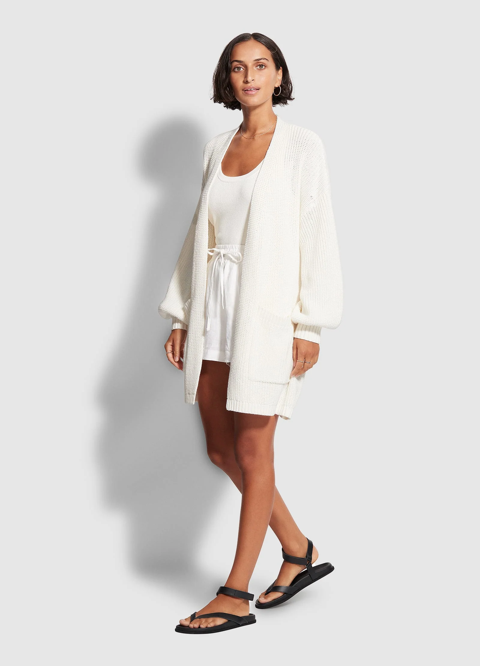 White Wash Knit - White - Image 2