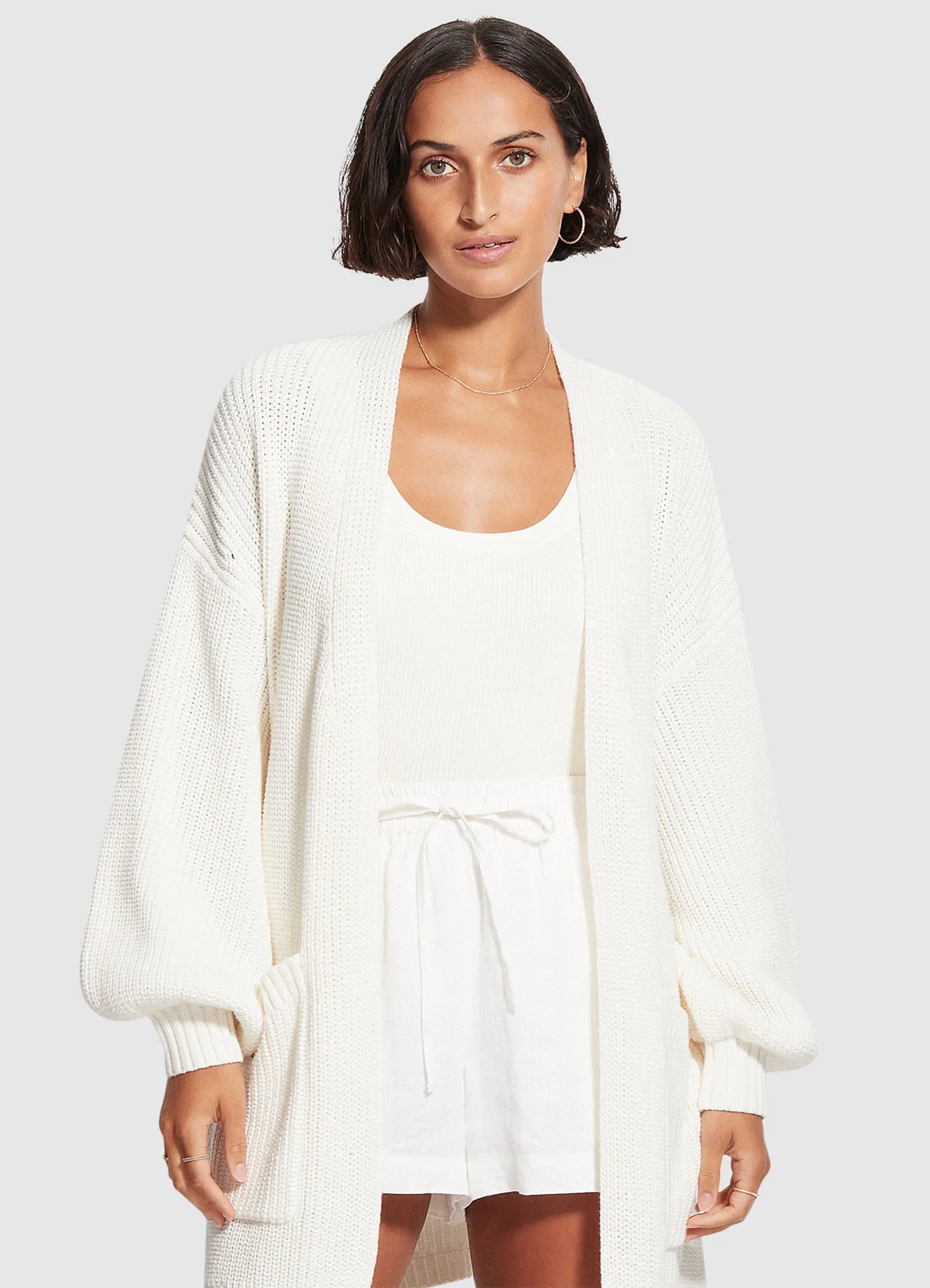 White Wash Knit - White - Image 4