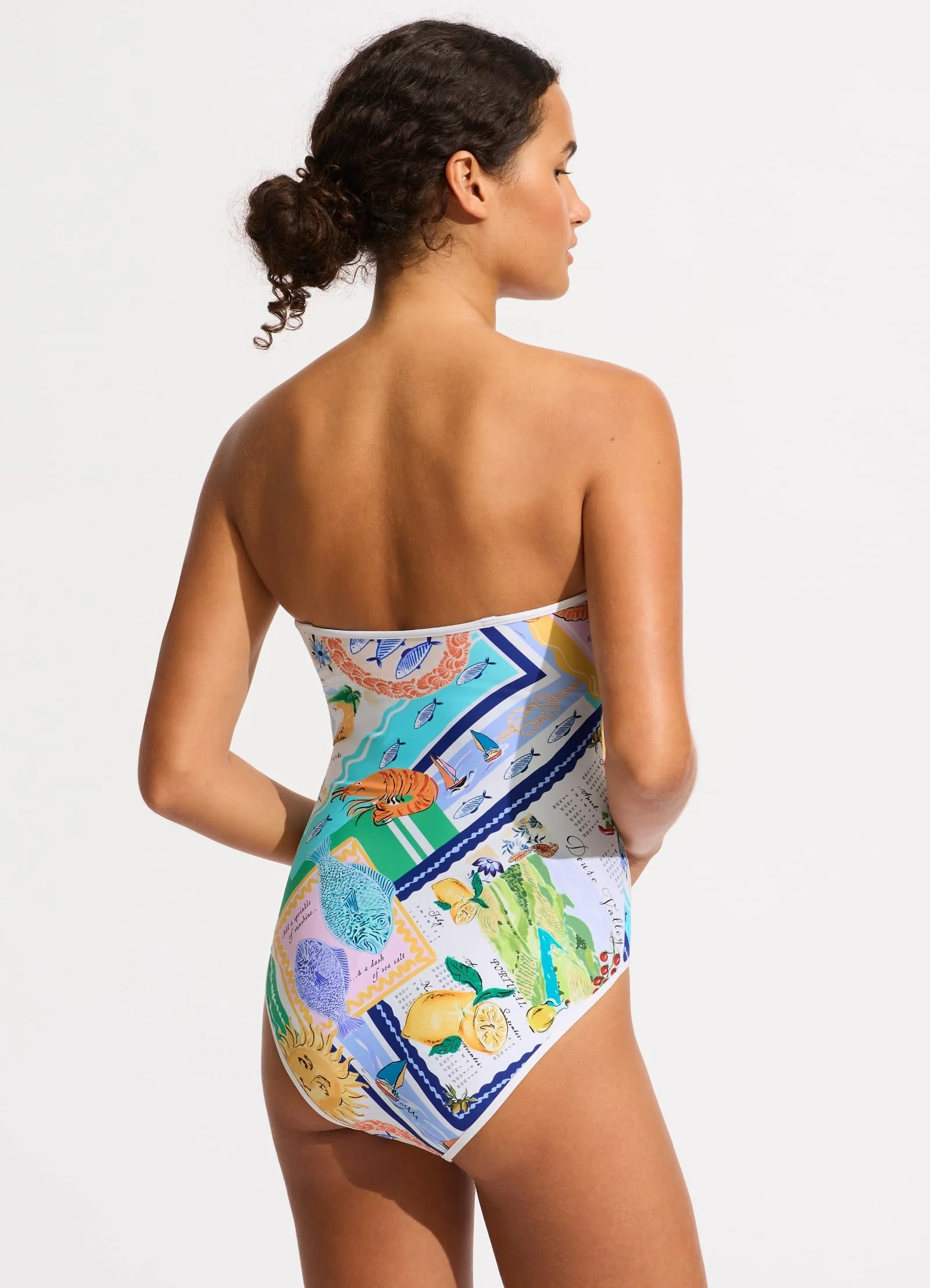 Wish You Were Here DD Bandeau One Piece - Atoll Blue - Image 3