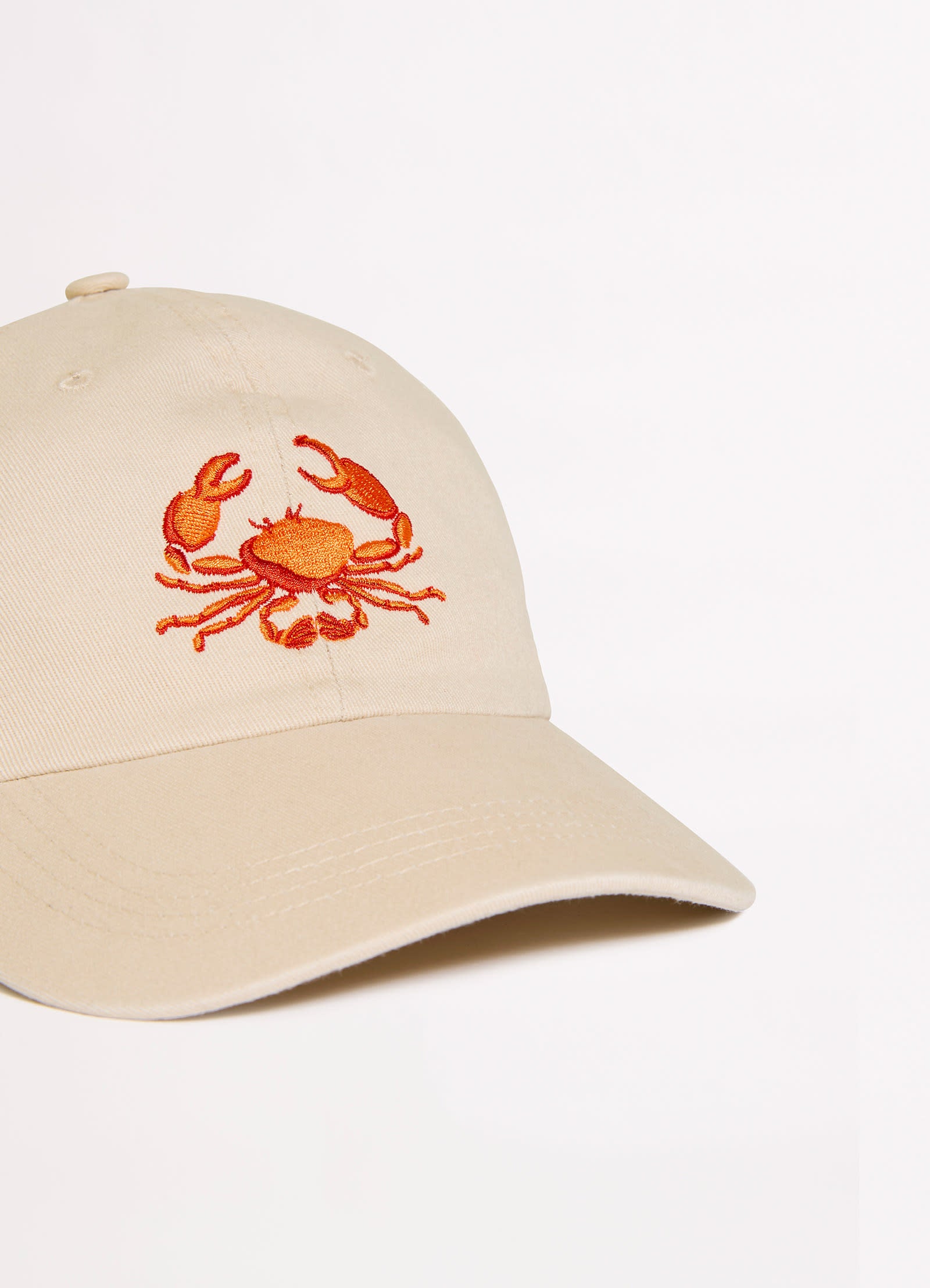 Wish You Were Here Embroidered Cap - Crab Orange - Image 3