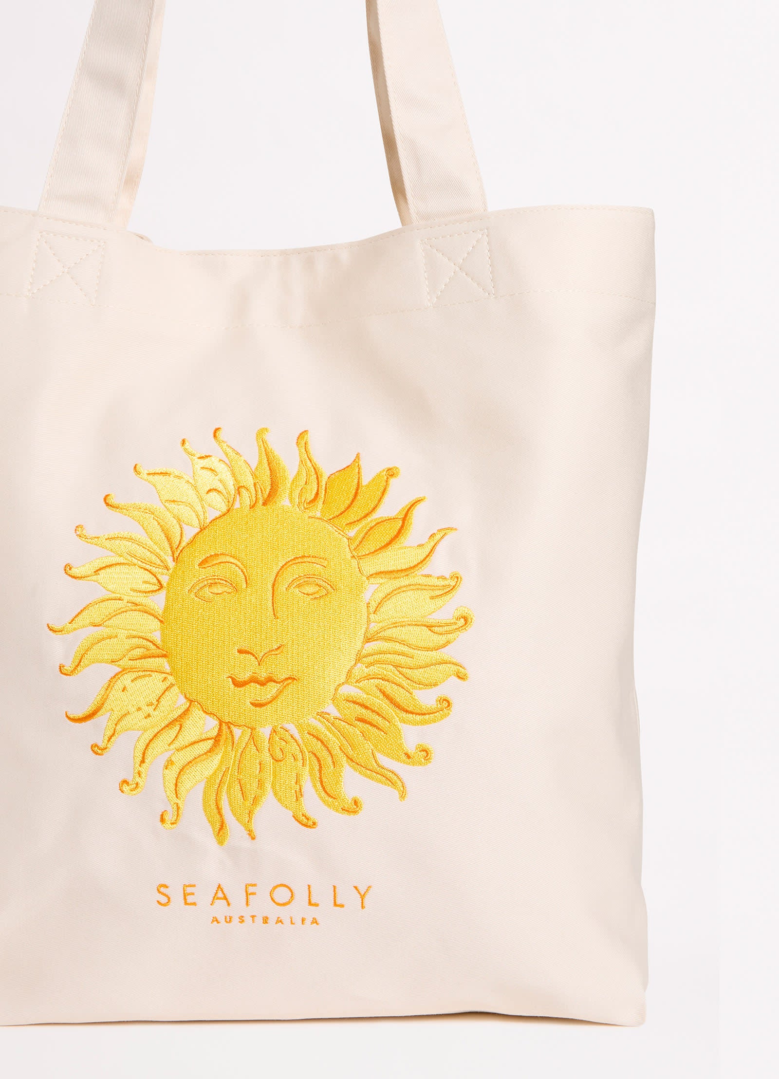 Wish You Were Here Embroidered Tote Bag - Soleil - Image 3