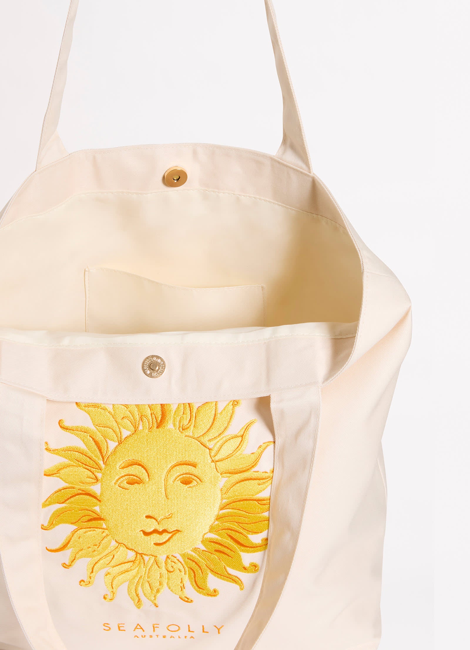 Wish You Were Here Embroidered Tote Bag - Soleil - Image 4