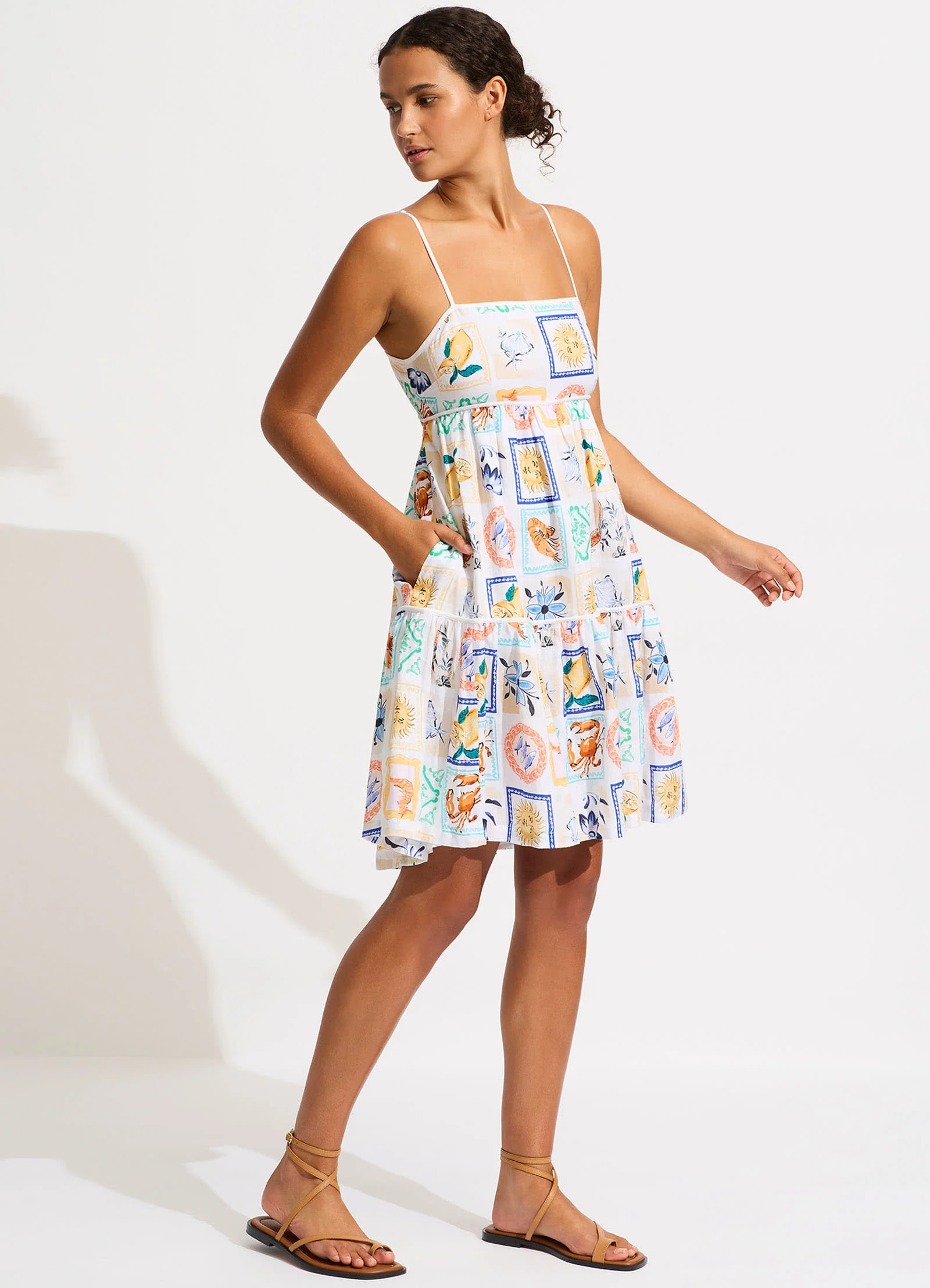 Wish You Were Here Mini Dress - Atoll Blue - Image 2