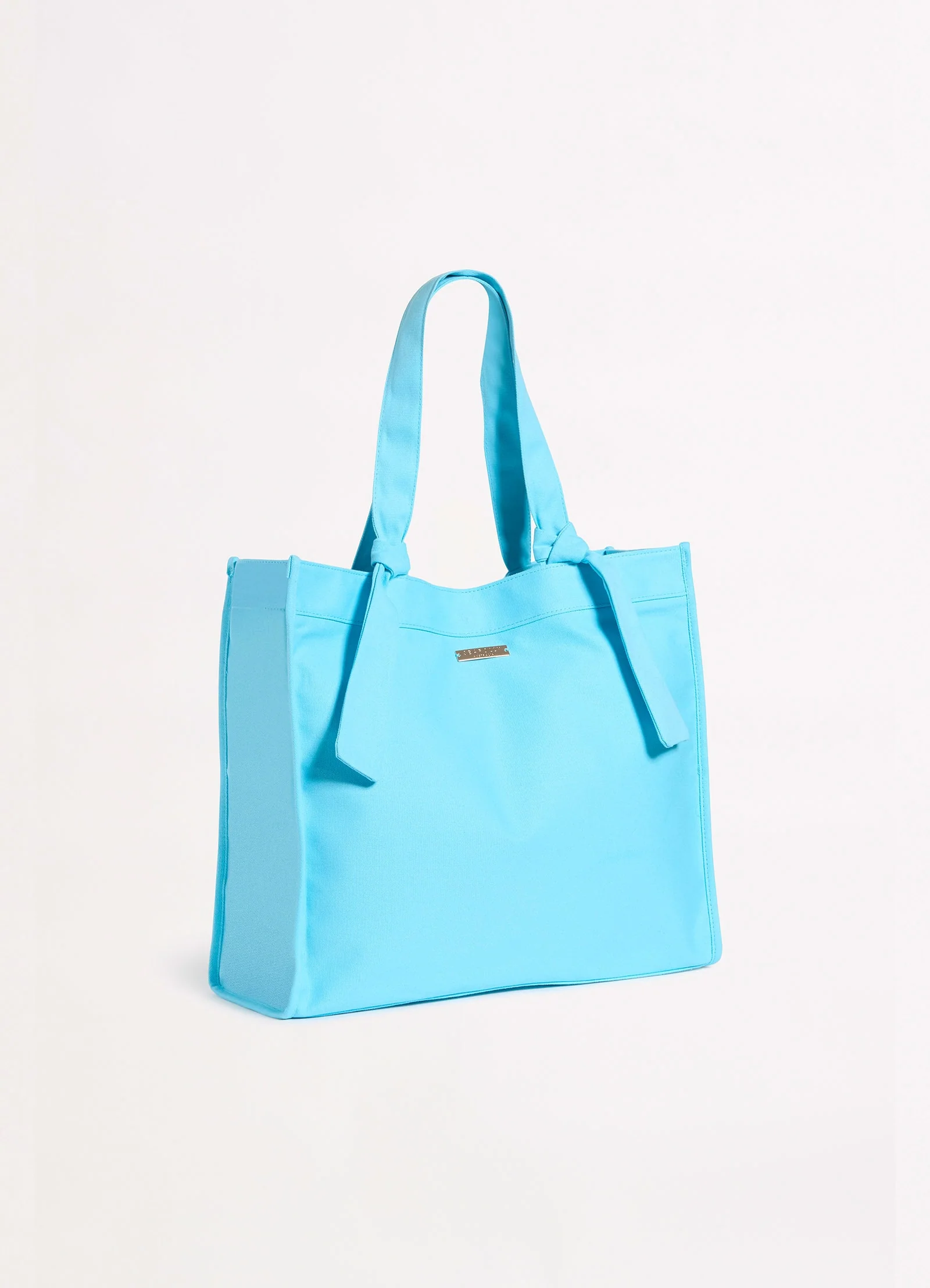 Wish You Were Here Tie Strap Tote Bag - Atoll Blue - Image 2
