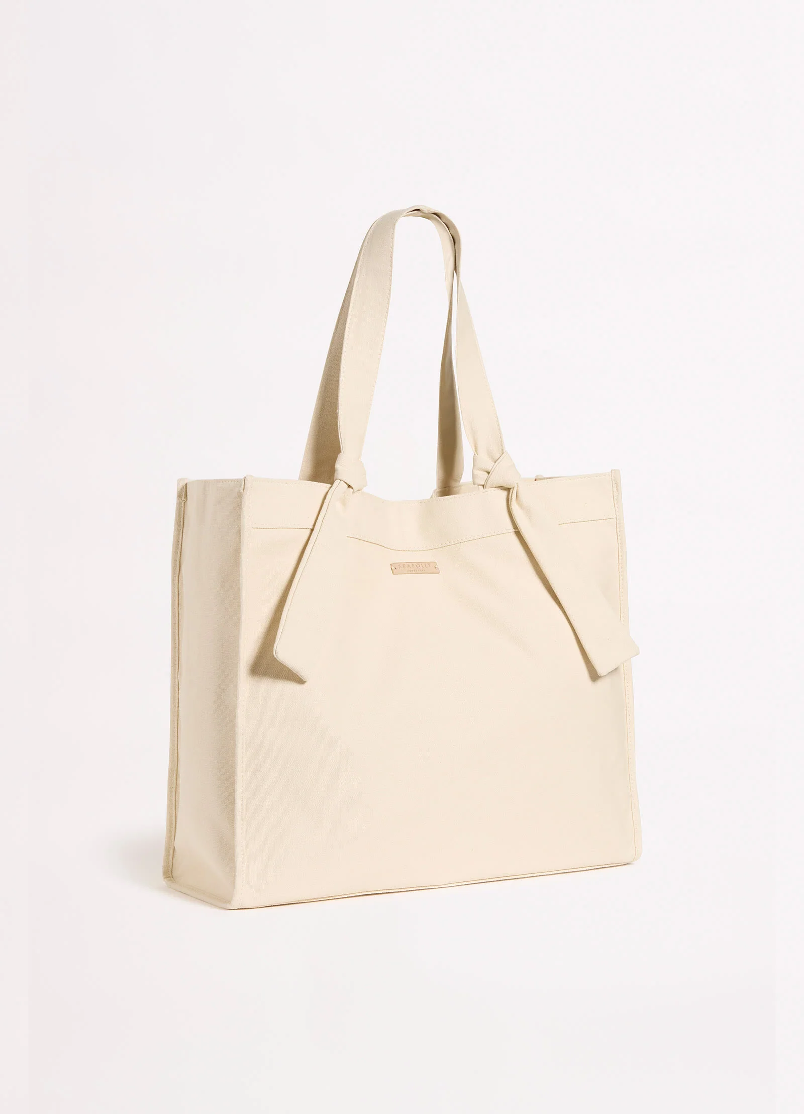 Wish You Were Here Tie Strap Tote Bag - Sand - Image 2
