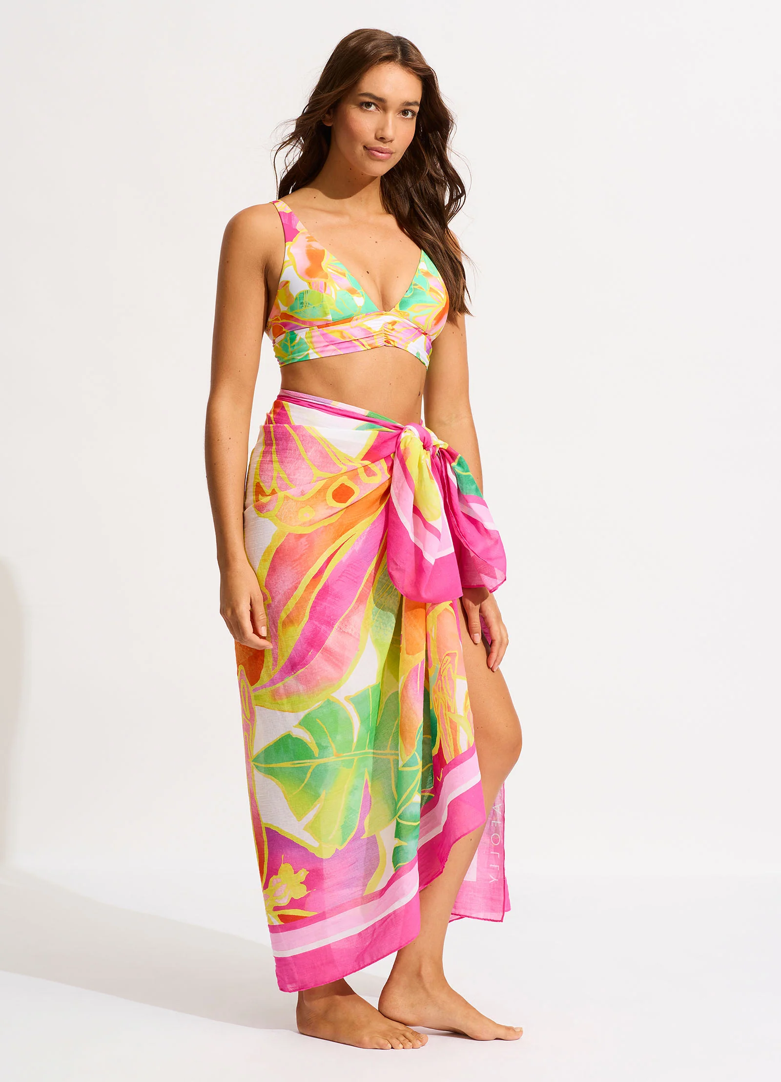 Wonderland Sarong - Fuchsia Rose - Image 3