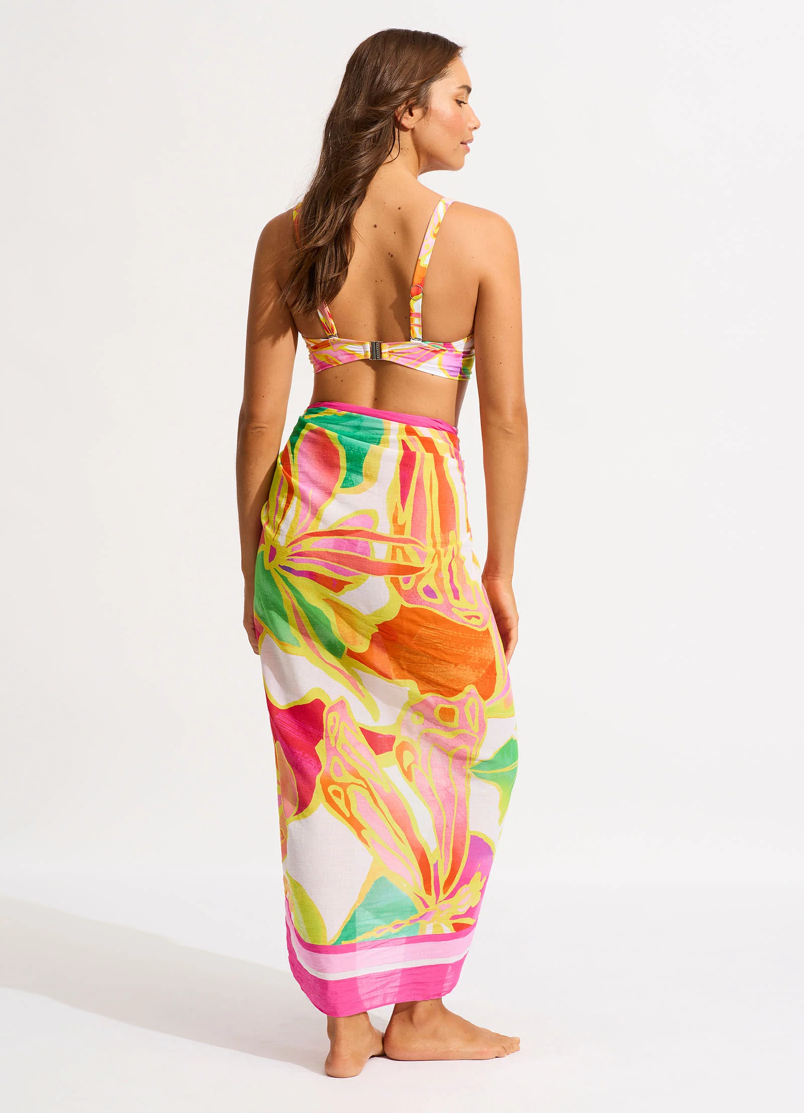 Wonderland Sarong - Fuchsia Rose - Image 4