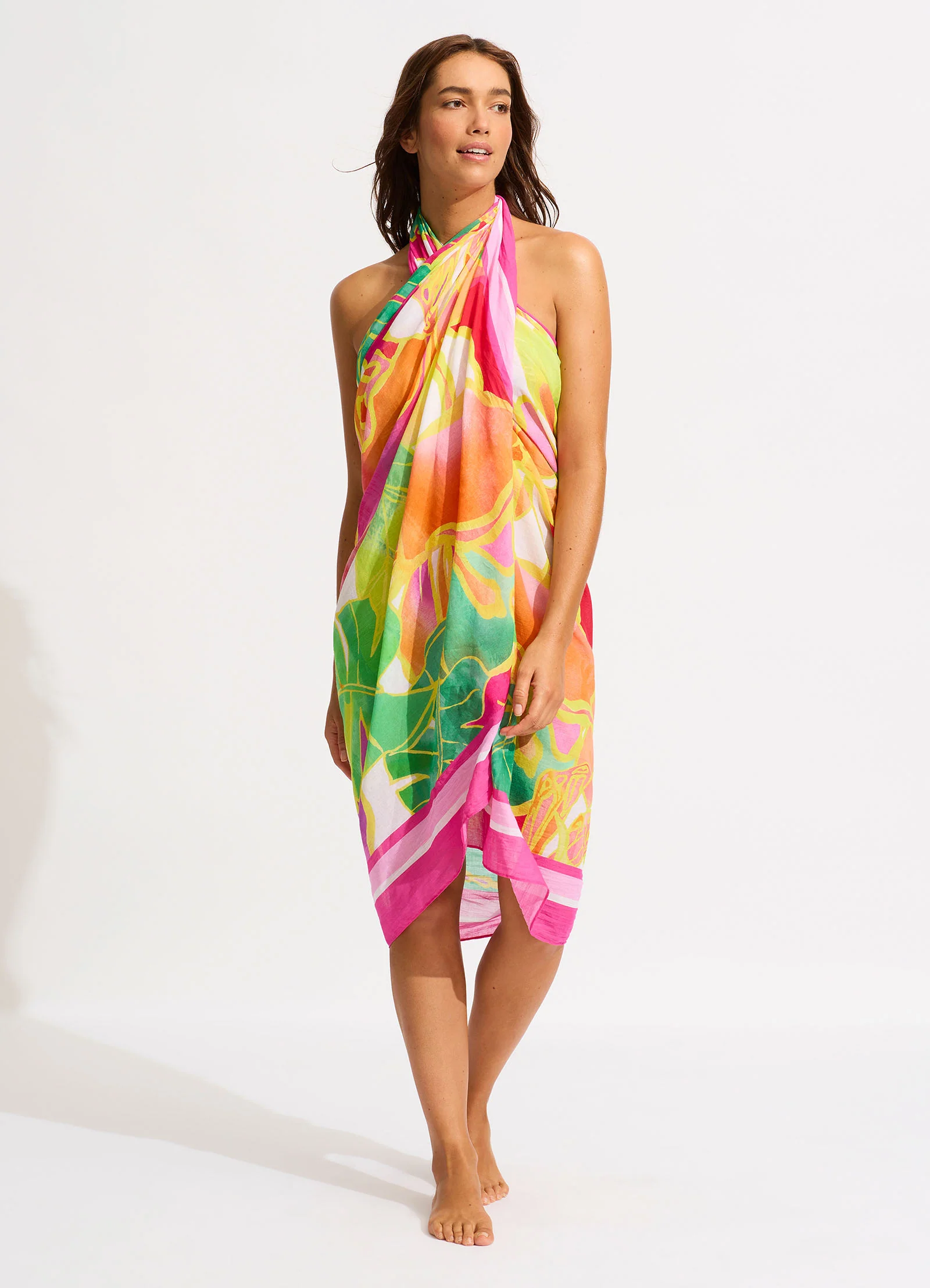 Wonderland Sarong - Fuchsia Rose - Image 5
