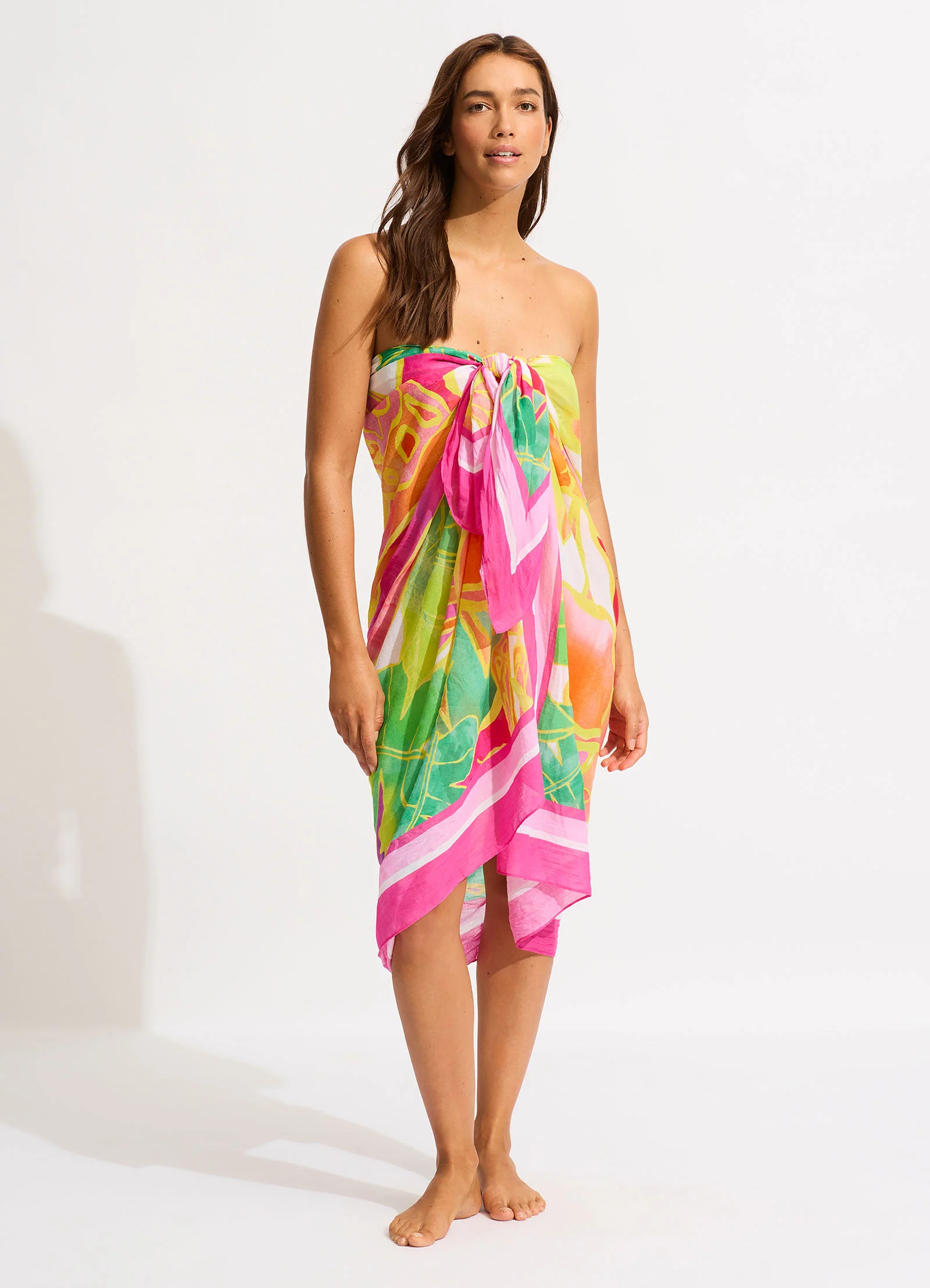 Wonderland Sarong - Fuchsia Rose - Image 6