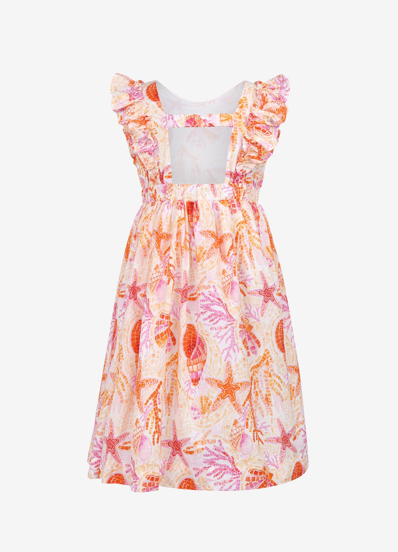 Yardage Frill Dress - La Mer - Image 4